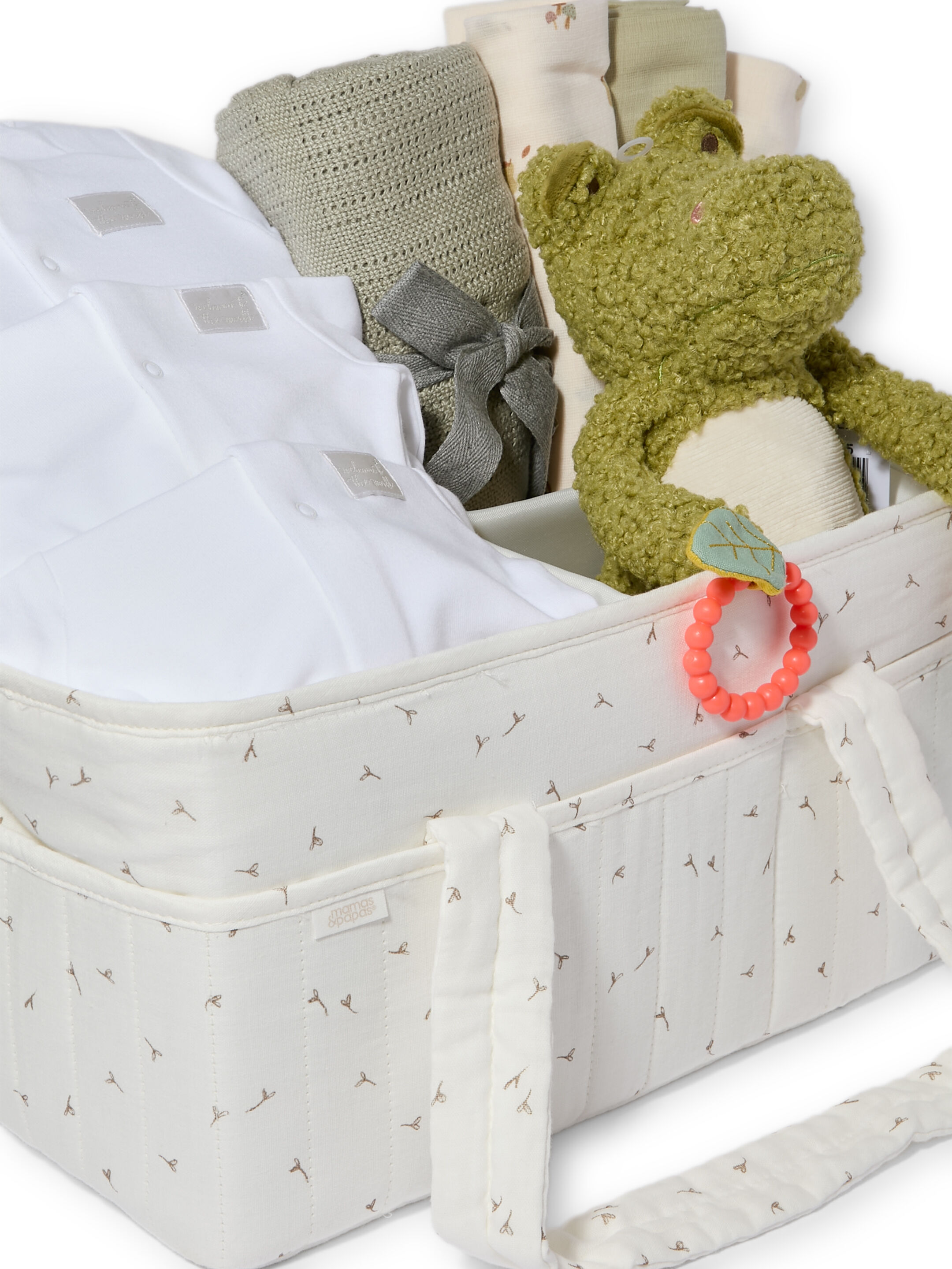 Nappy Caddy 5 Piece Bundle with 3 piece Organic Sleepsuit - Seedling image number 2